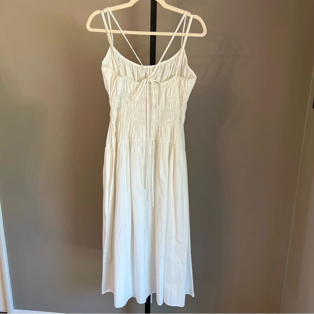 Ciao Lucia Volta Midi Dress White Large NWT Coastal Beach Vacation Contemporary - Picture 8 of 12